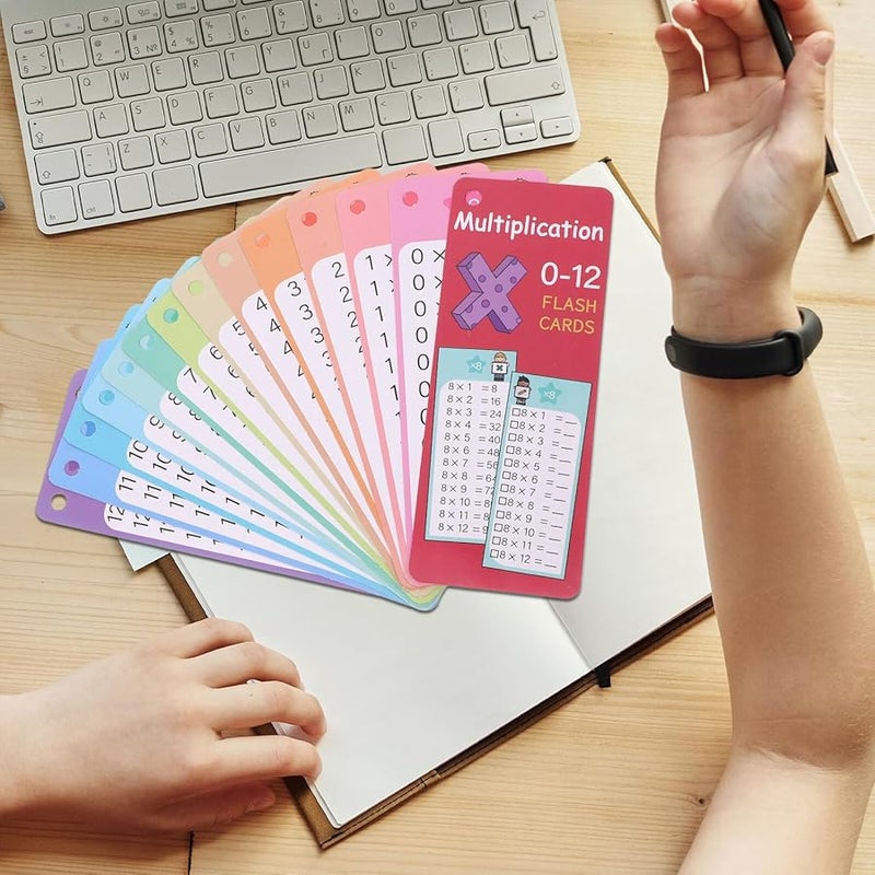 بطاقات تعليم الضرب القابلة لإعادة الاستخدام والمقاومة للمحو الجاف، أدوات رياضيات محمولة للفصول الدراسية - Image 5